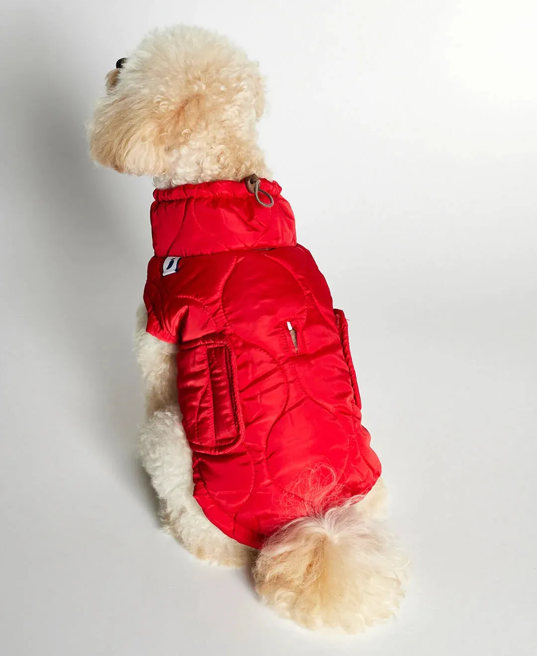 Al Red Dog Puffer Coat Jacket