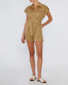 Arizona Linen Jumpsuit - Flaxen