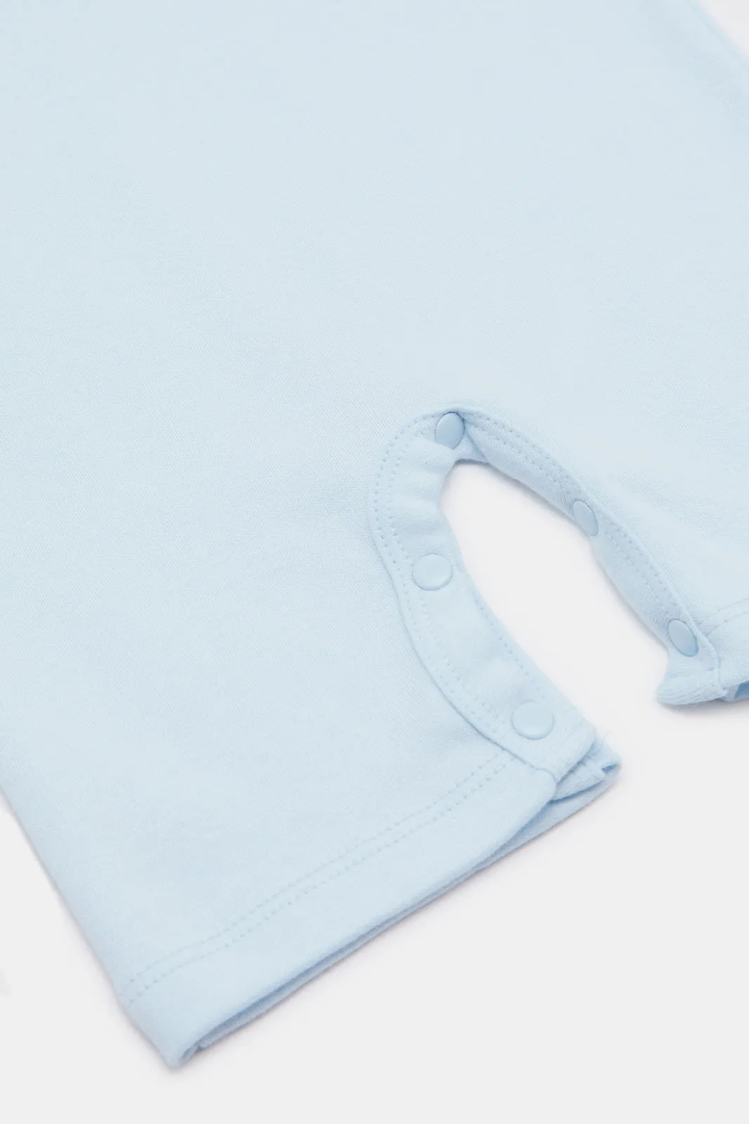 Baby Blue Polo Romper