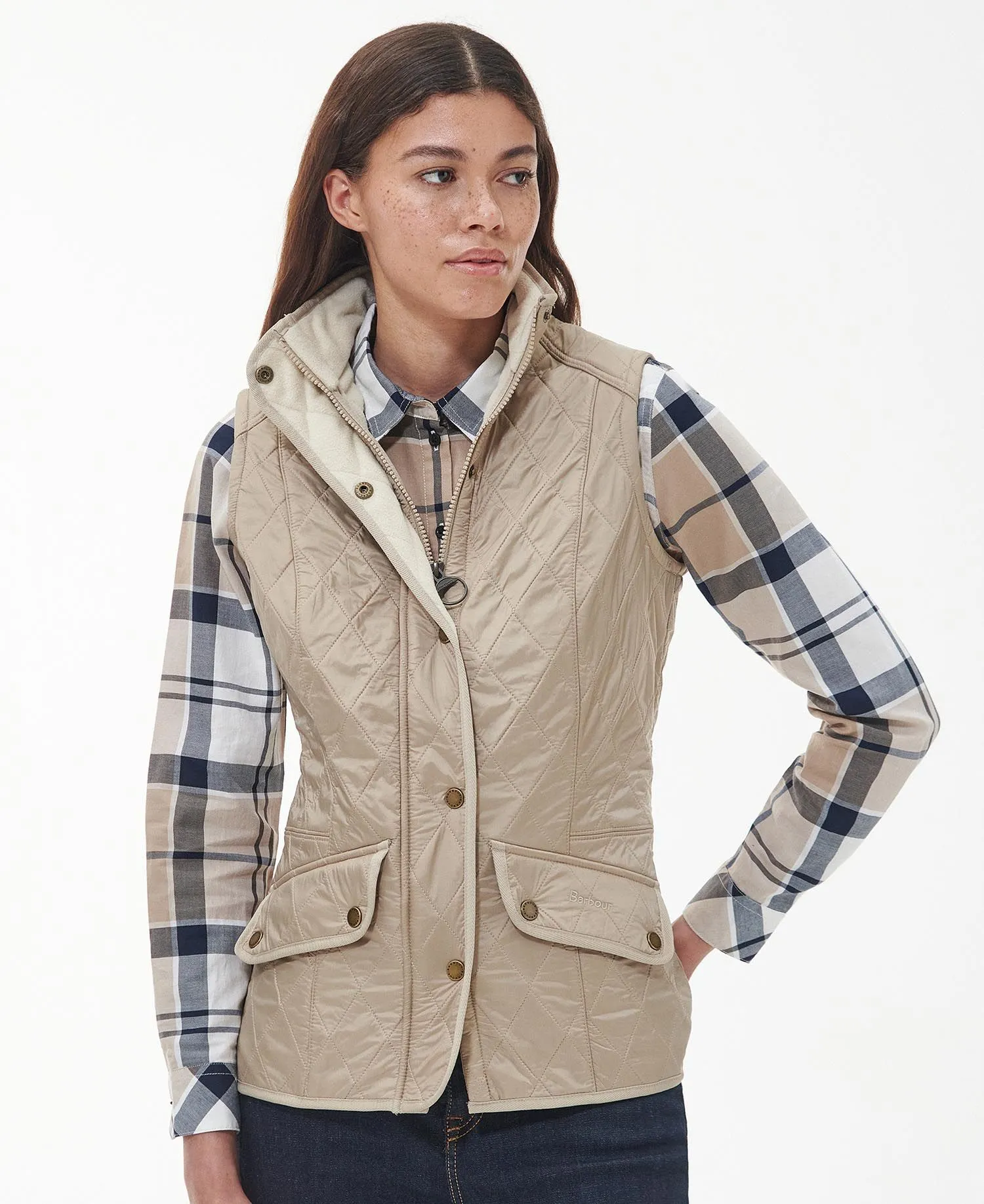 Barbour Cavalry Gilet/Vest Fawn - Buy Now!