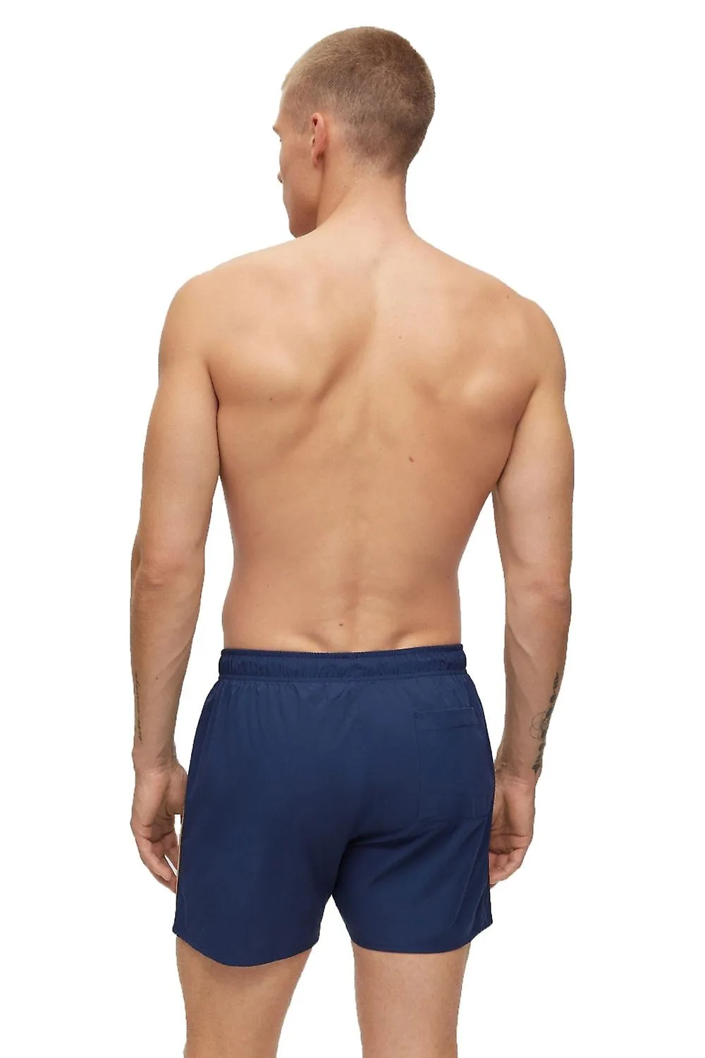 Bañador BOSS para hombre Bañador Boss Iconic Swim Short azul marino