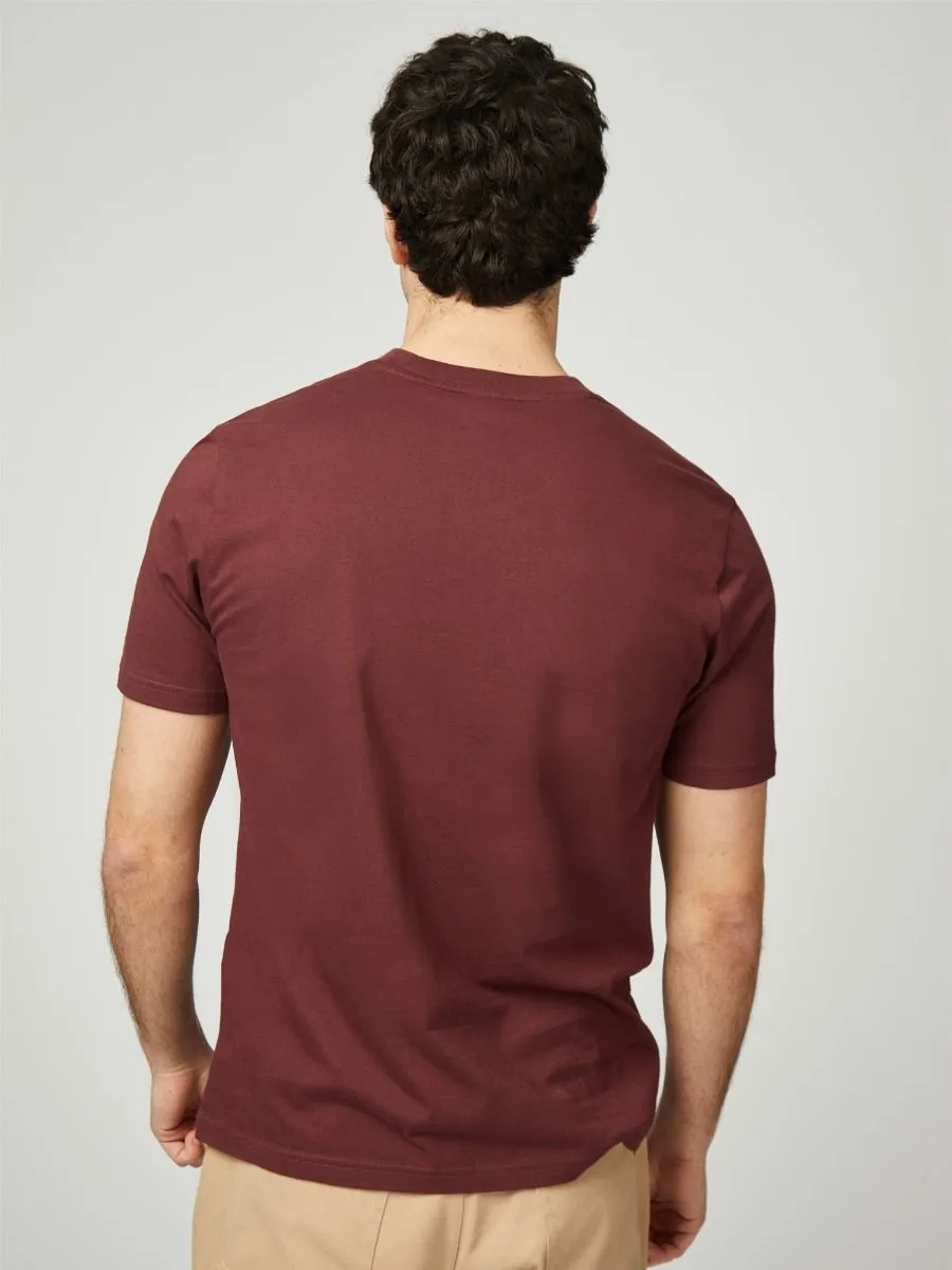 Ben Sherman Signature Target Tee Crew Neck T-Shirt Wine