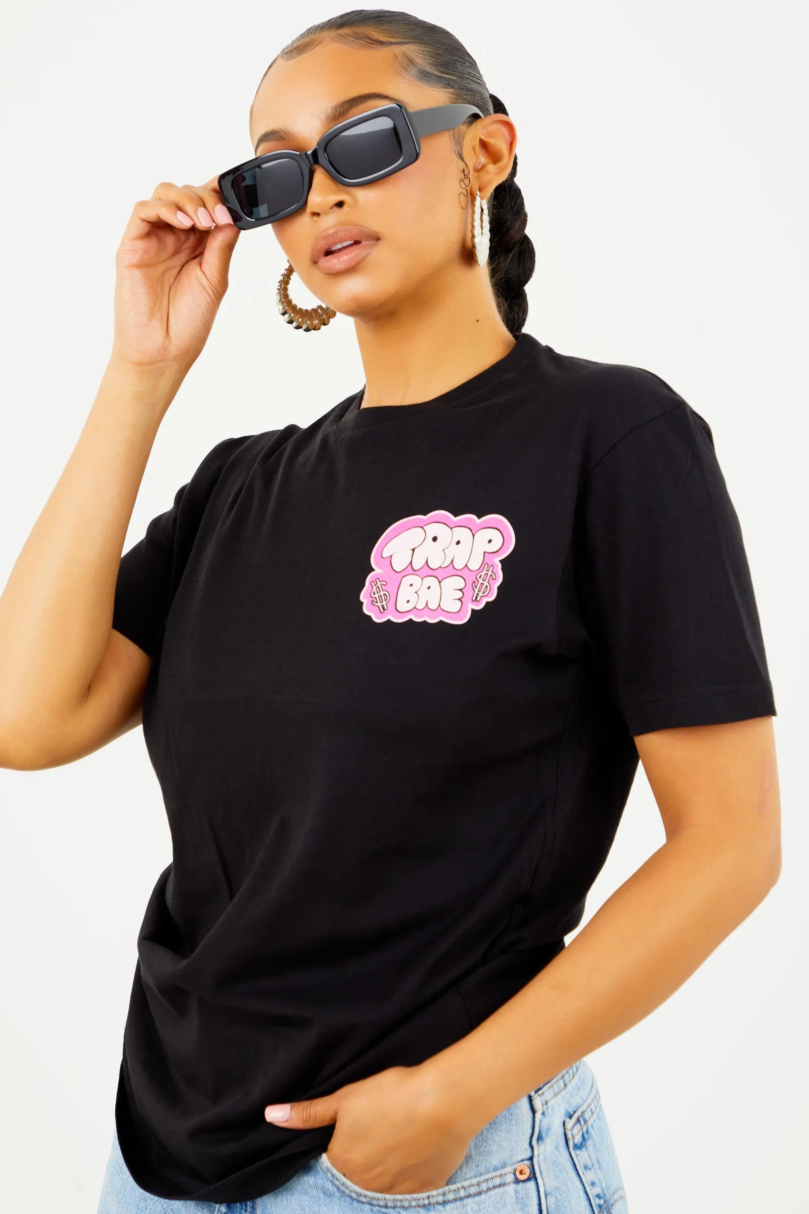 Black Trap Bae Tee