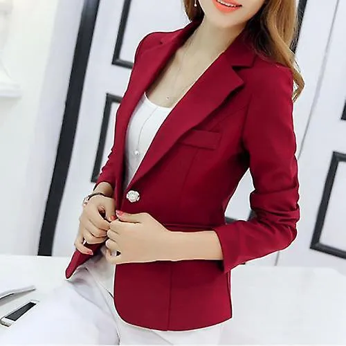 Black Women Blazer Formal Slim Blazers Lady Office Work Suit Pockets Jackets Coat Female Korea Casual Short Blazer Femme