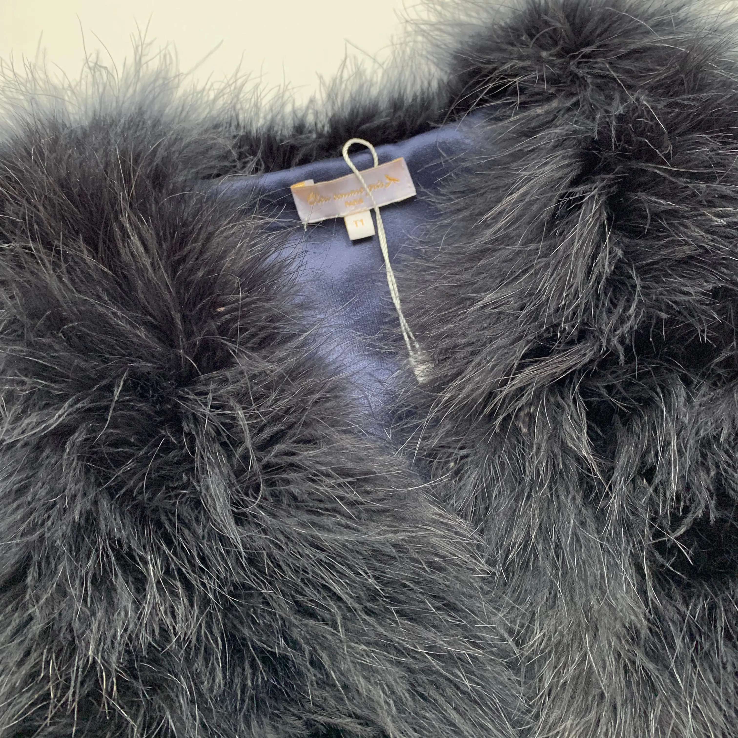 Bleu Comme Midnight Blue Feather Gilet: 4 - 6 Years