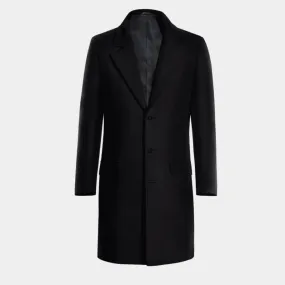 Blue Long 100% Wool Overcoat