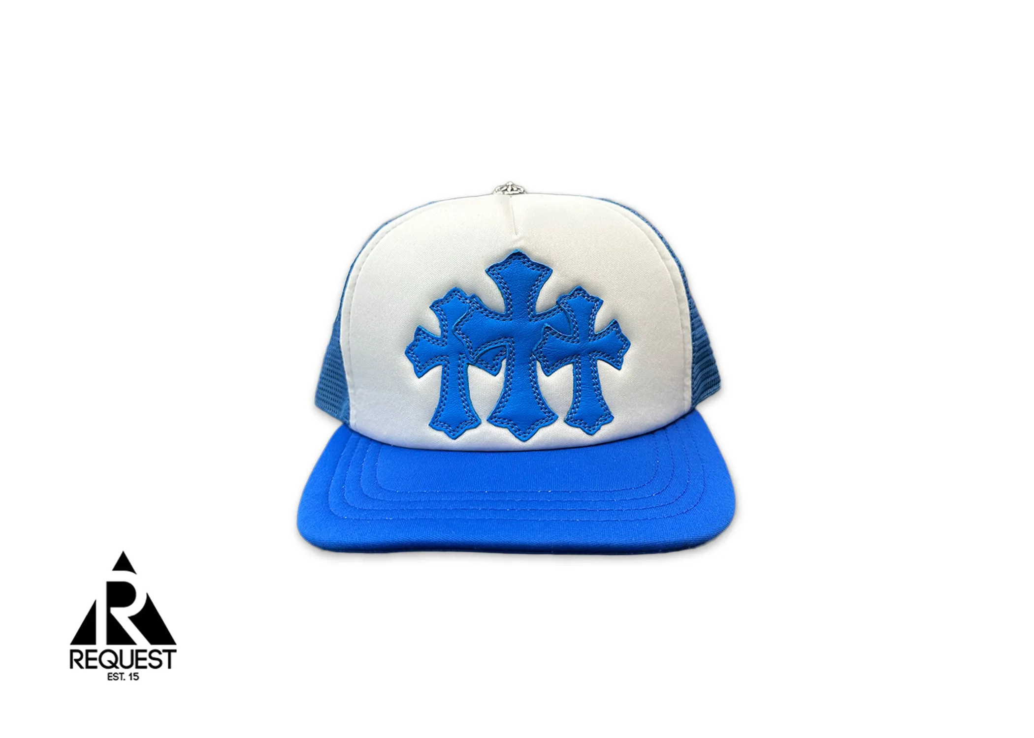 Blue Miami Exclusive Triple Cross Trucker by Chrome Hearts