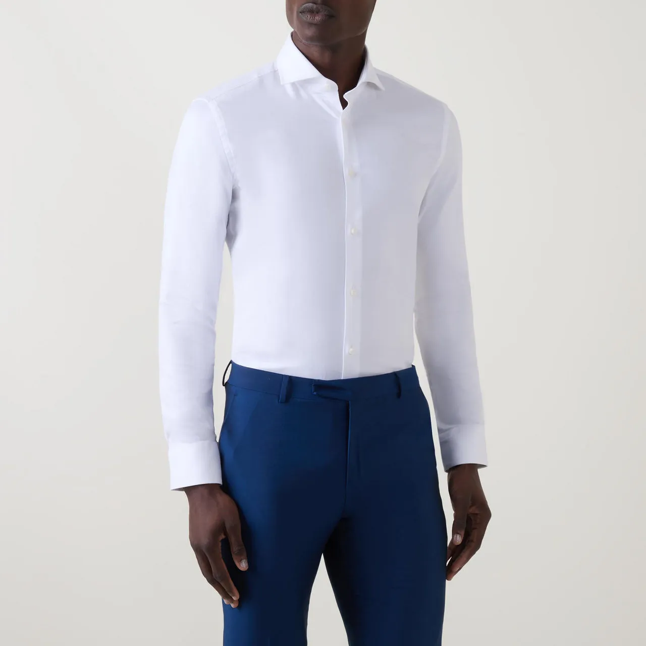 BOSS Hank Structure Single-Cuff Shirt - White