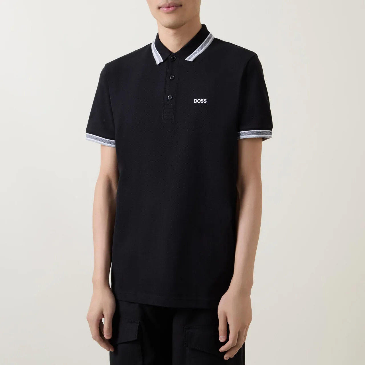 BOSS Paddy Polo Shirt - Black