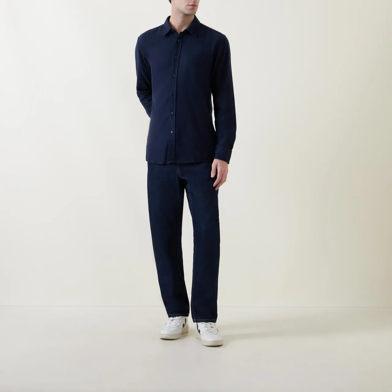 BOSS Roan Slim-Fit Shirt - Navy