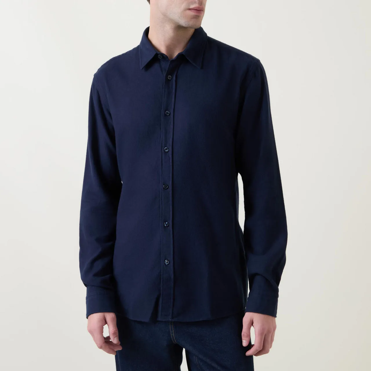 BOSS Roan Slim-Fit Shirt - Navy