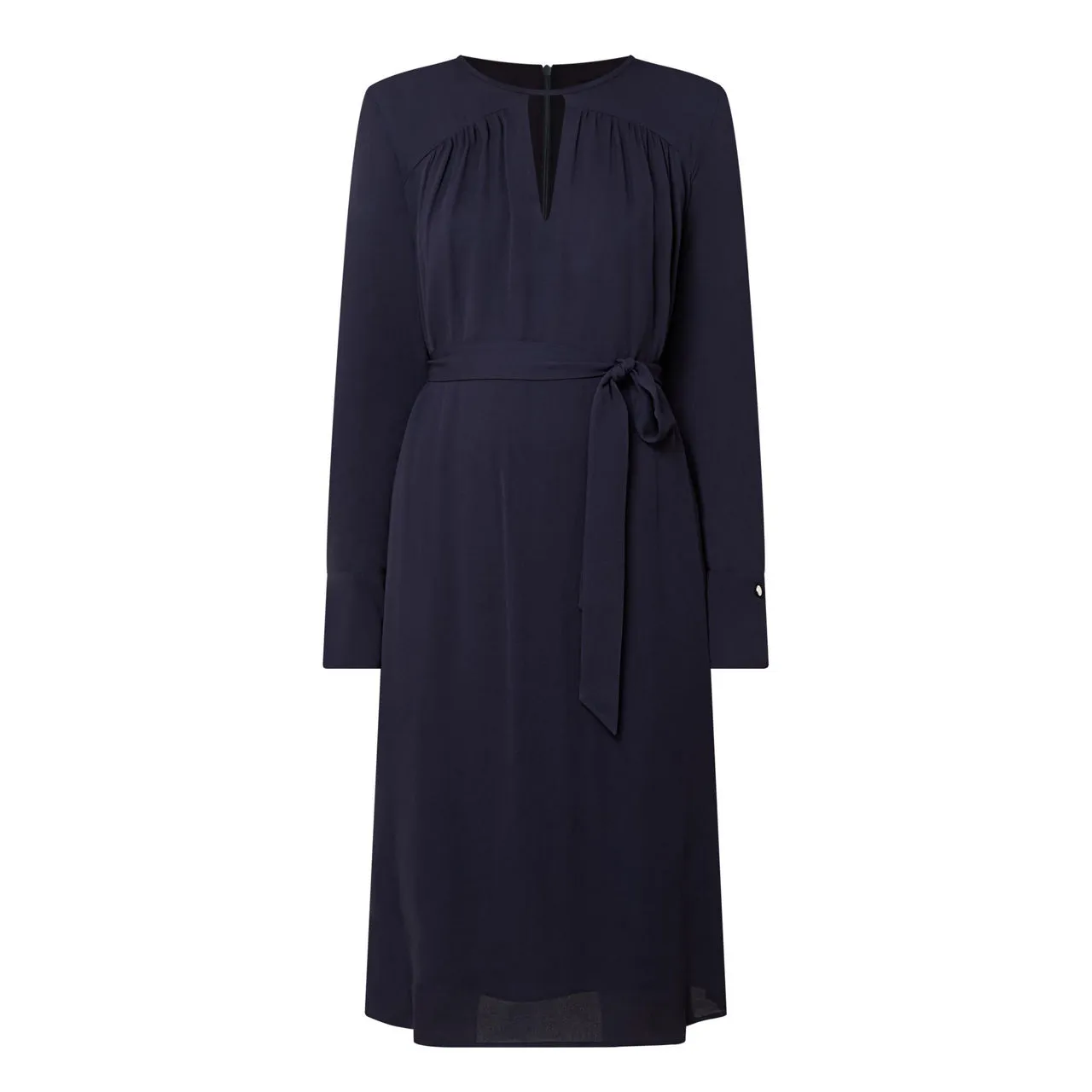 BOSS The Sustainable Edit Dibanori Belted Dress - Navy