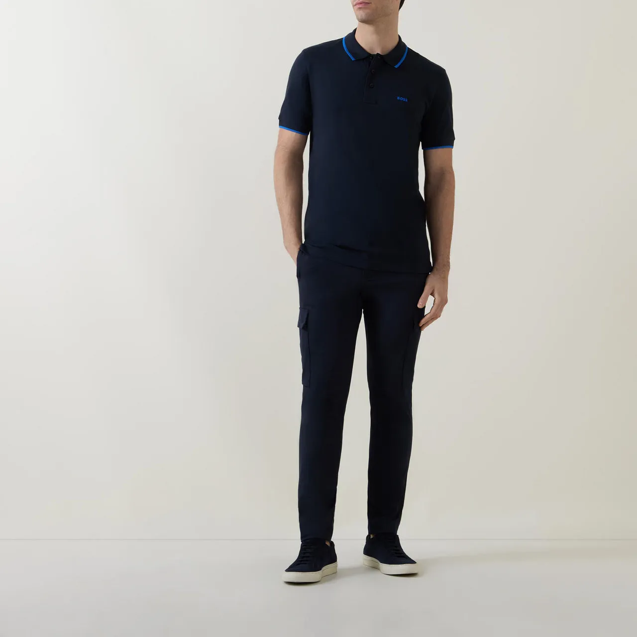 BOSS The Sustainable Edit Kaiton Cargo Trousers - Navy