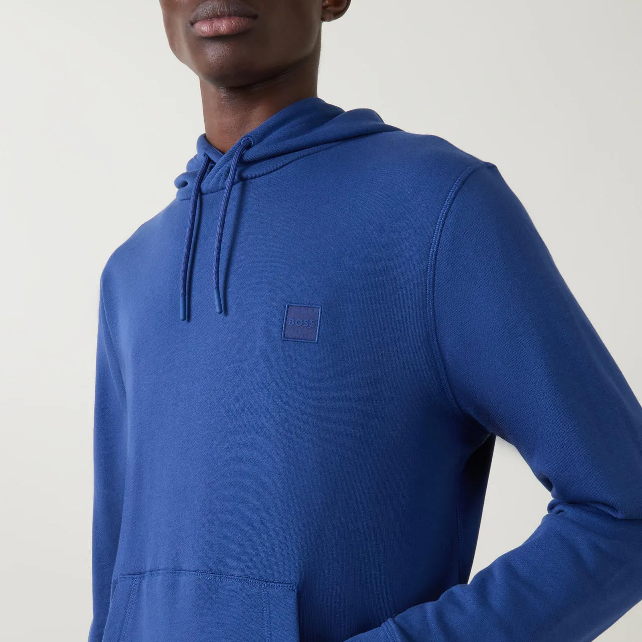 BOSS Wetalk Drawstring Hoodie - Blue