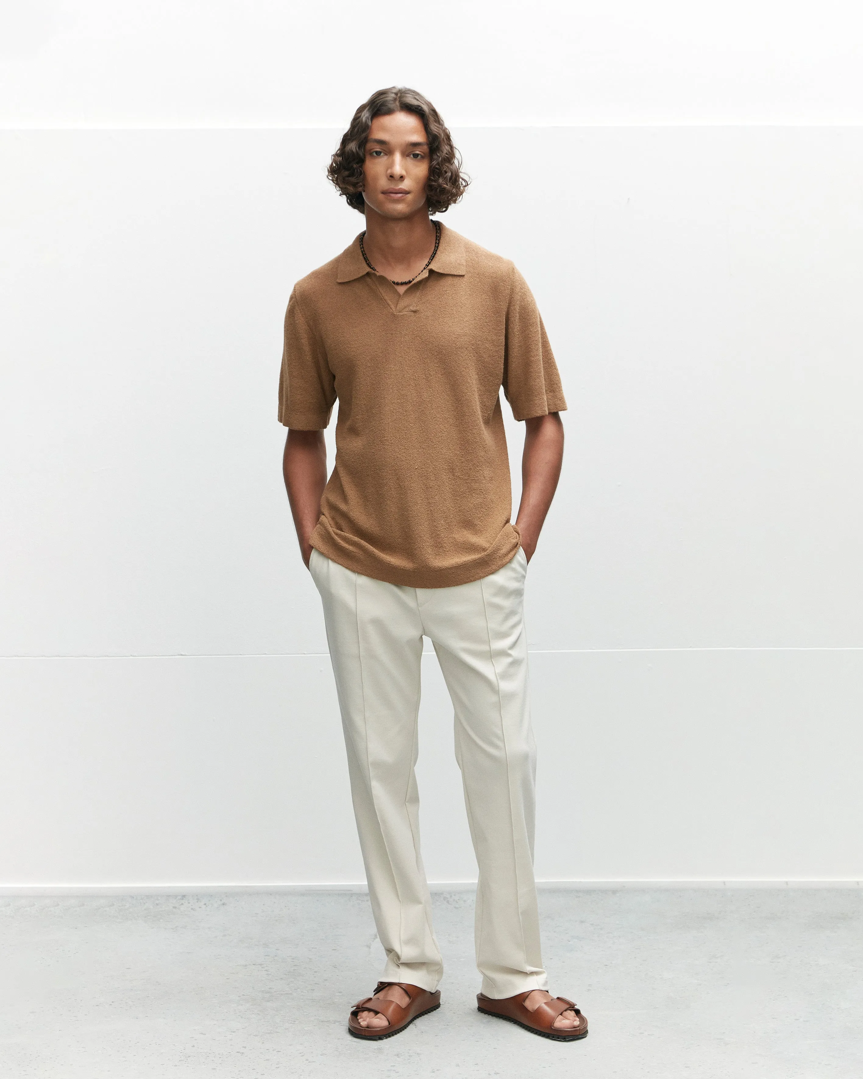 Boucle Knit Polo