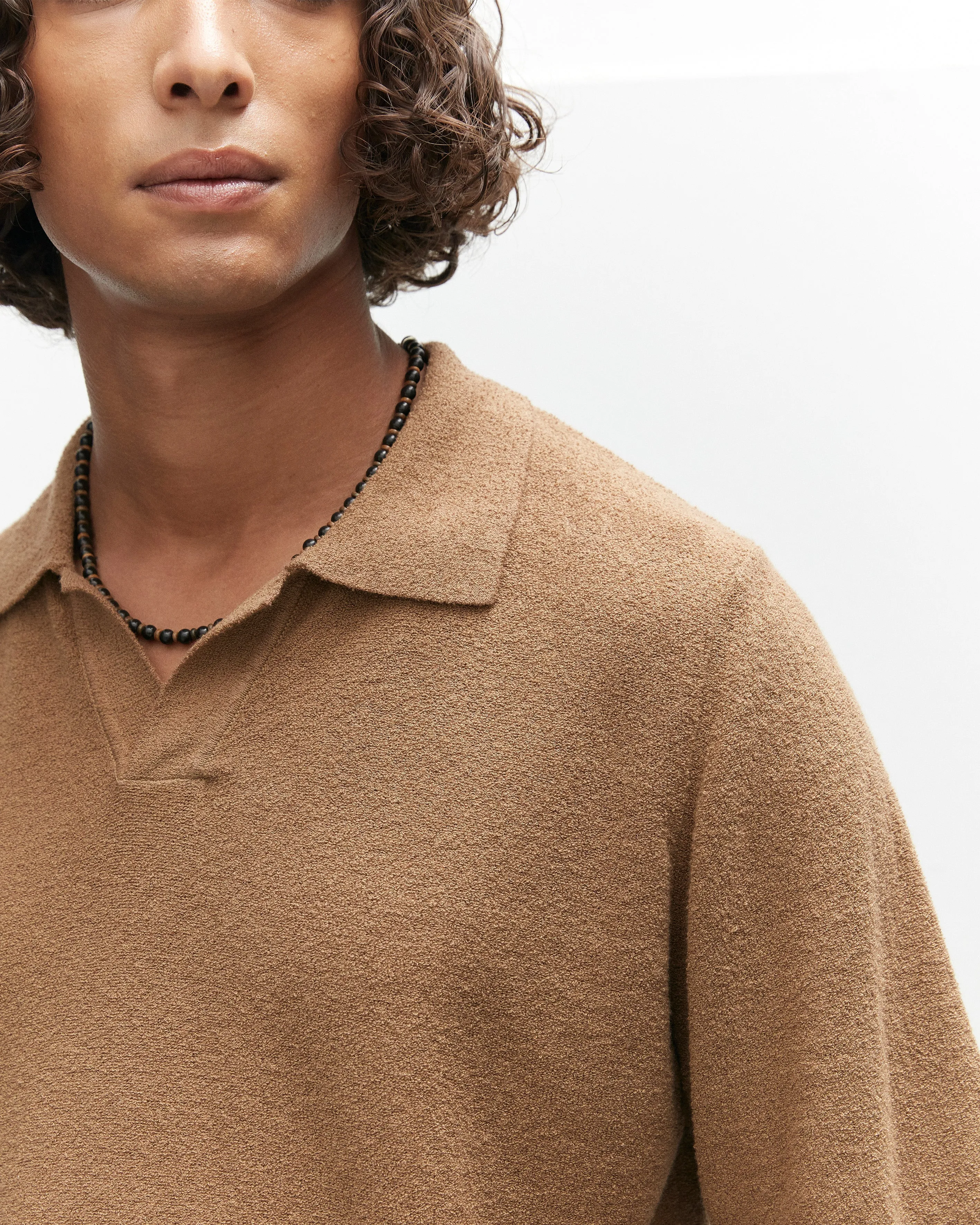 Boucle Knit Polo