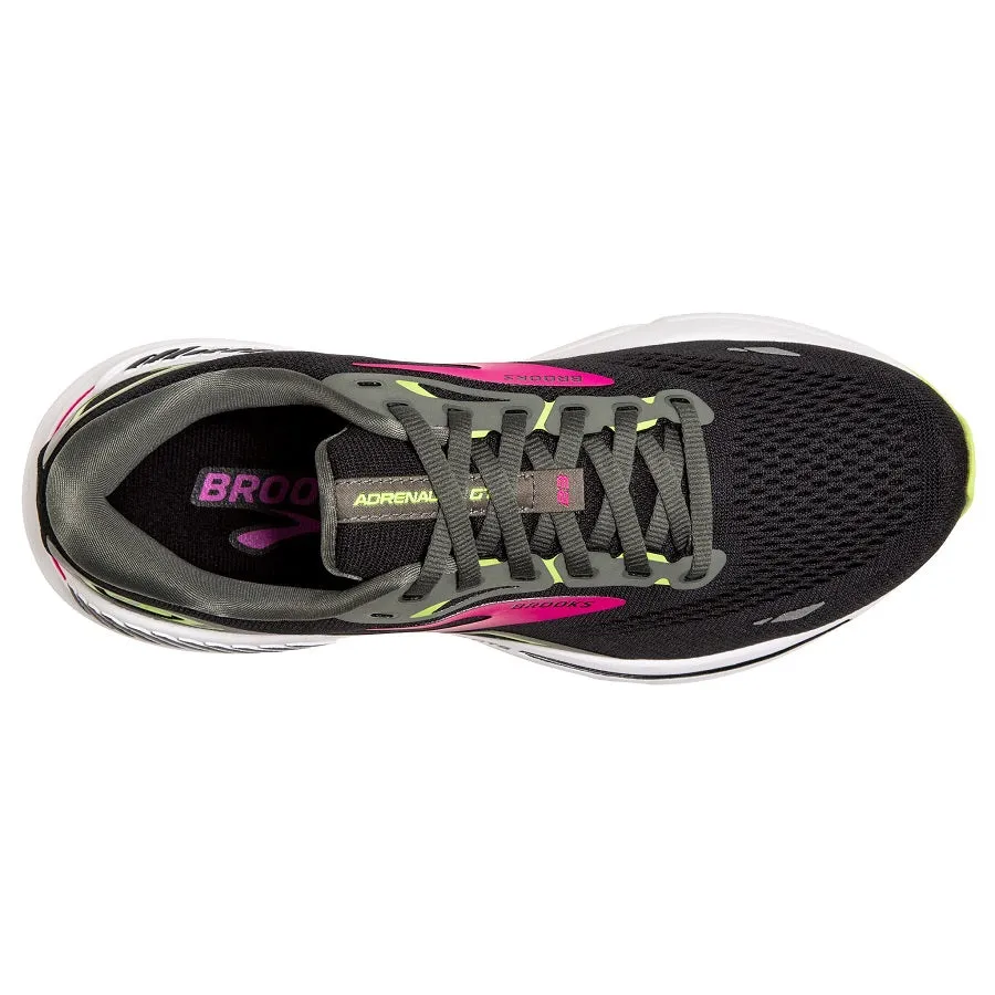 Brooks Adrenaline GTS 23 Negro Amarillo Rosa