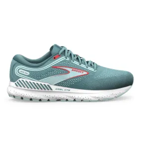 Brooks Ariel GTS 23 women's running shoes, Nile Blue/Blue/Bittersweet, size 8.5 2E Extra Wide