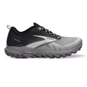 Brooks Cascadia 17 Women's Running Shoes - Oyster/Blackened Pearl/Purple, Size 11 Wide (D)