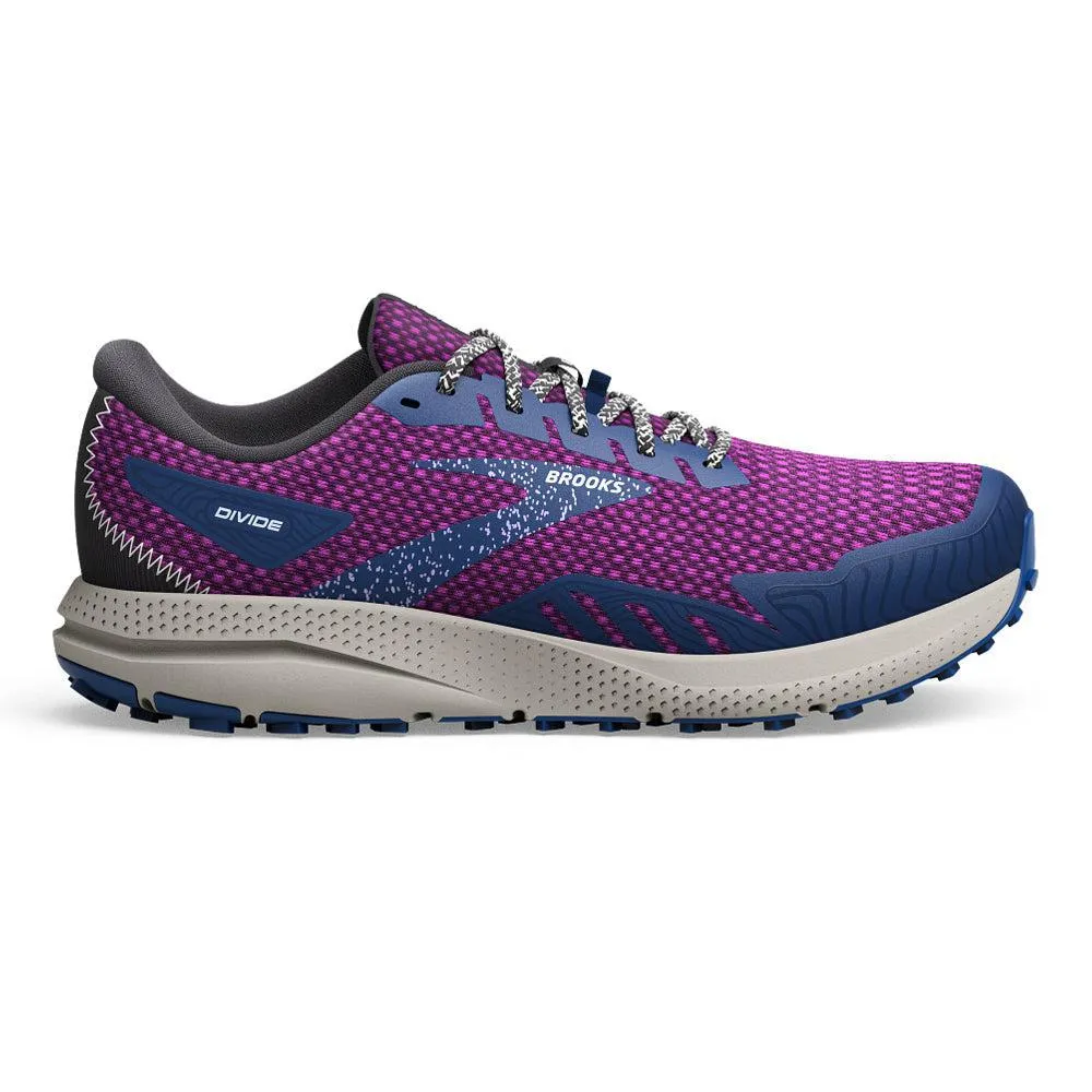 Brooks Divide 4 Women's Running Shoes - Purple/Navy/Oyster - Size 11 B Medium