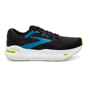 Brooks Ghost Max 9.5 2E Wide, Black/Atomic Blue/Jasmine - Men's Running Shoes