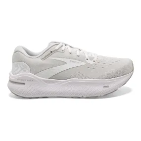 Brooks Ghost Max for Men - White/Oyster/Metallic Silver - Size 7 2E Wide