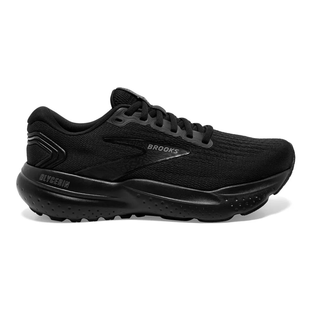 Brooks Glycerin 21 Men's Running Shoes - Black/Black/Ebony, Size 13 D Medium