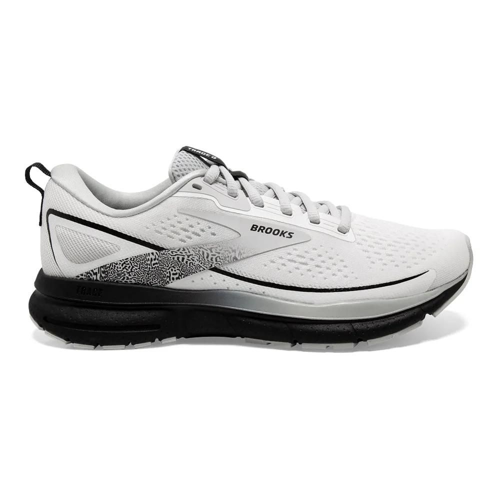 Brooks Trace 3 White Oyster Black 9.5 B Medium for Women