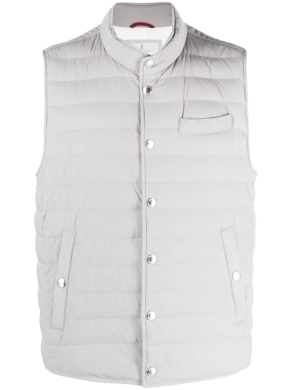 Brunello Cucinelli - Gilet grey matelassé