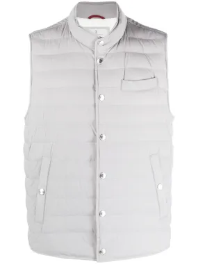 Brunello Cucinelli - Gilet grey matelassé