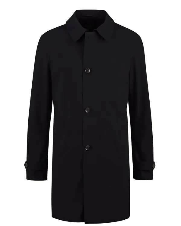 BUGATTI Bugatti Poplin Overcoat - Navy