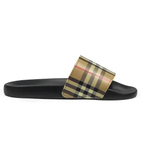 Burberry Beige Furley Slides