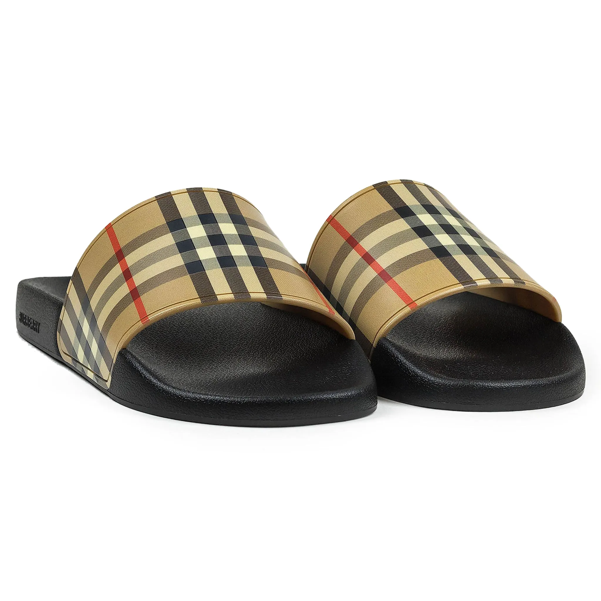 Burberry Beige Furley Slides