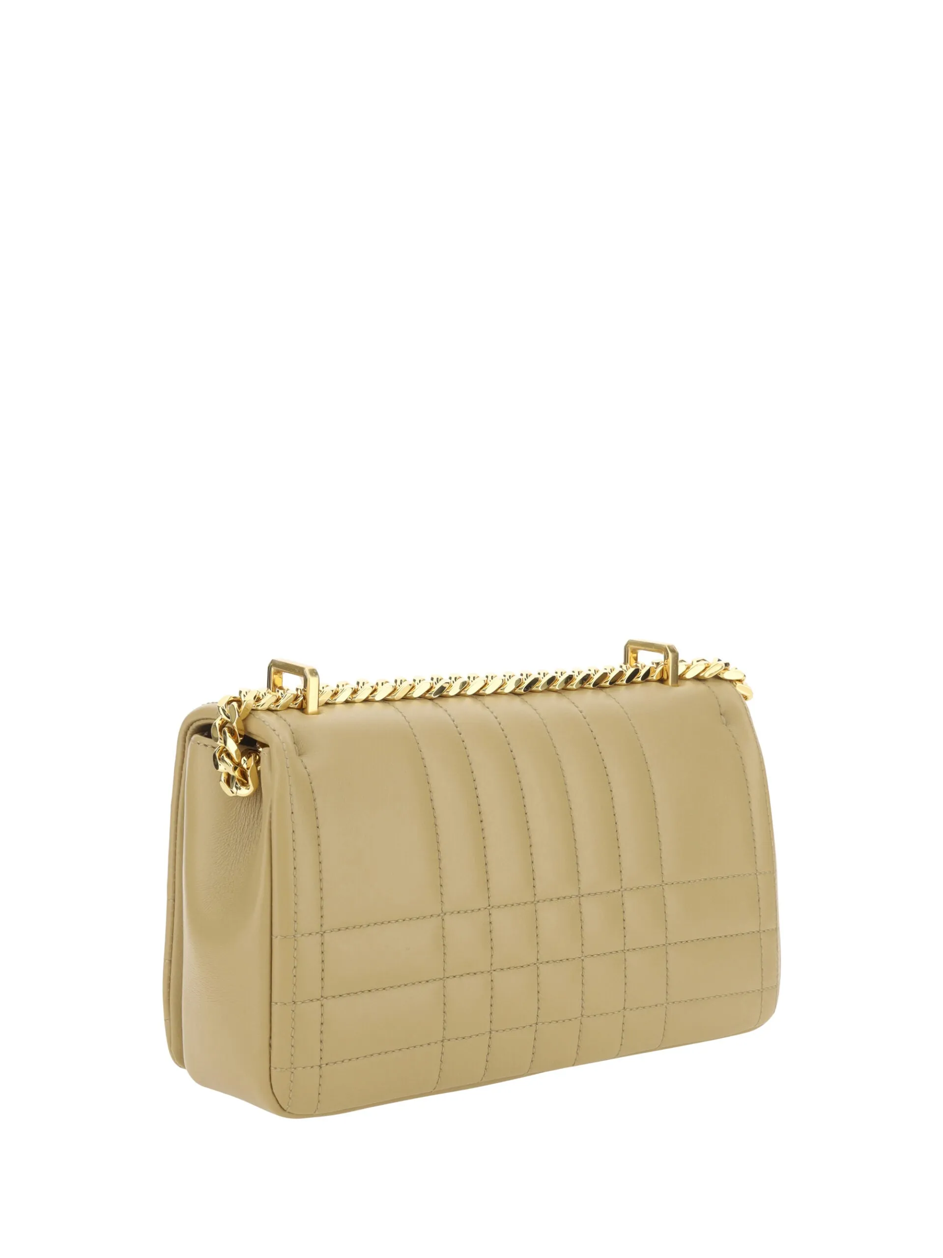 Burberry Beige Leather Quilted Shoulder Bag