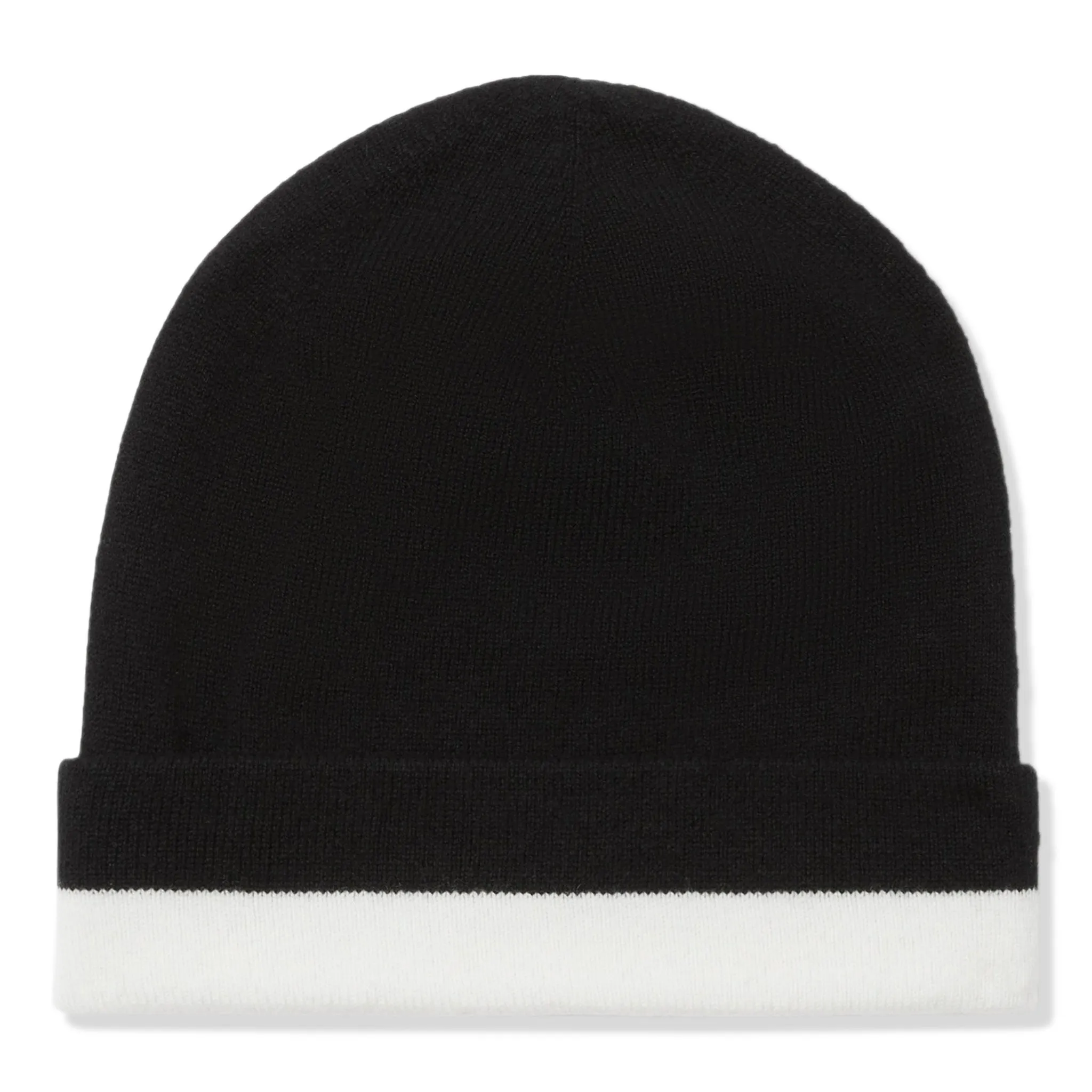 Burberry Black White Logo Cashmere Beanie