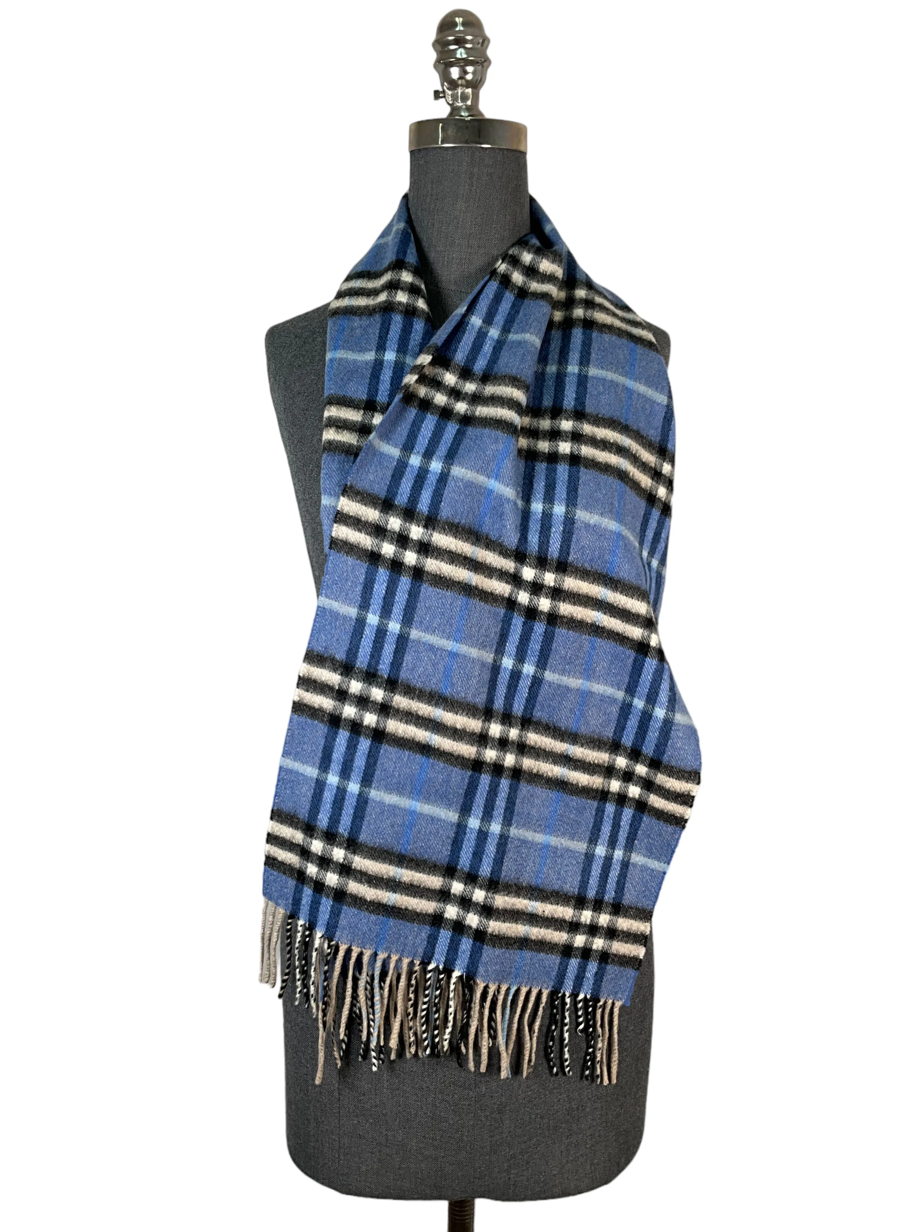 Burberry Blue Check Scarf