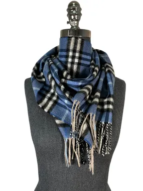 Burberry Blue Check Scarf