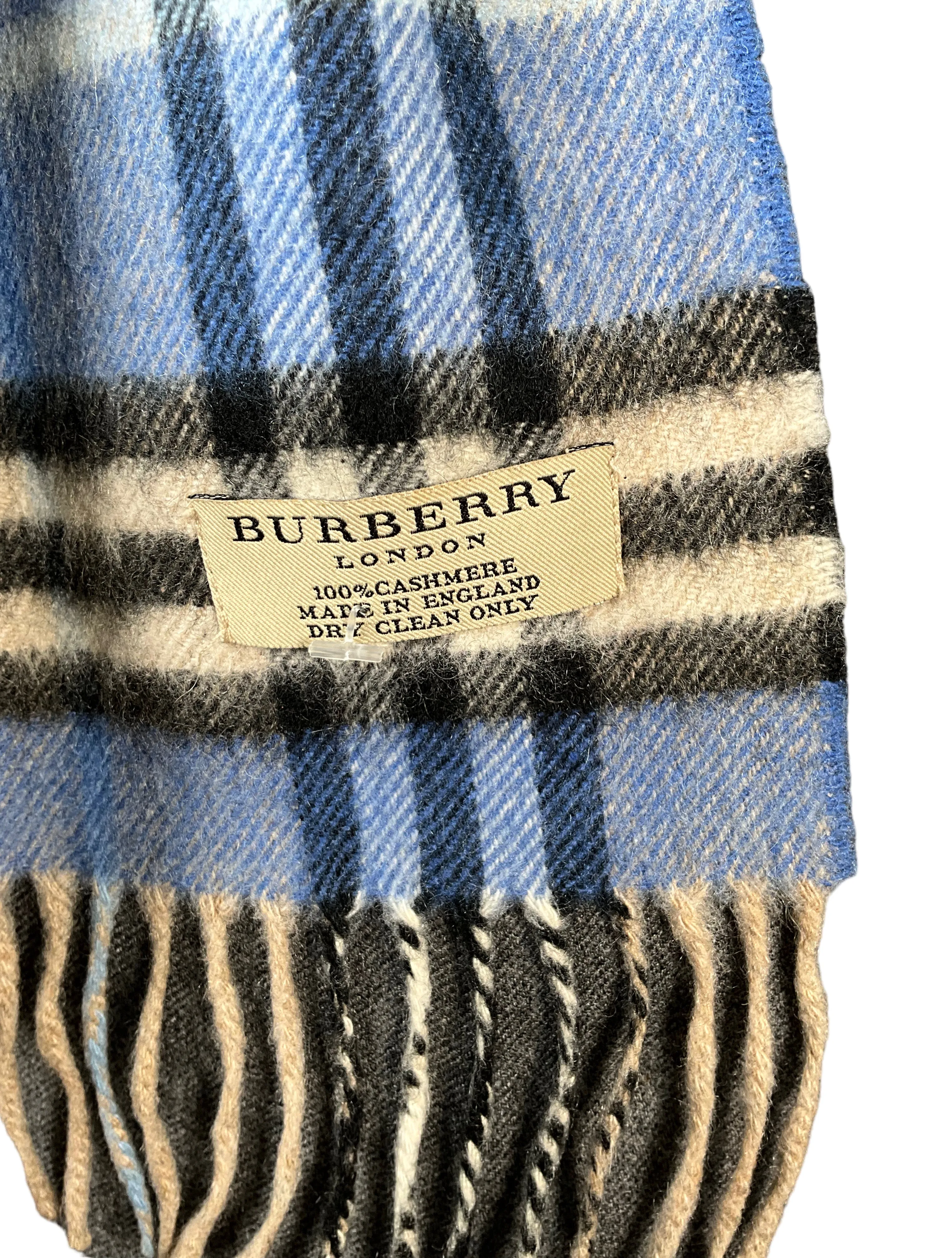 Burberry Blue Check Scarf