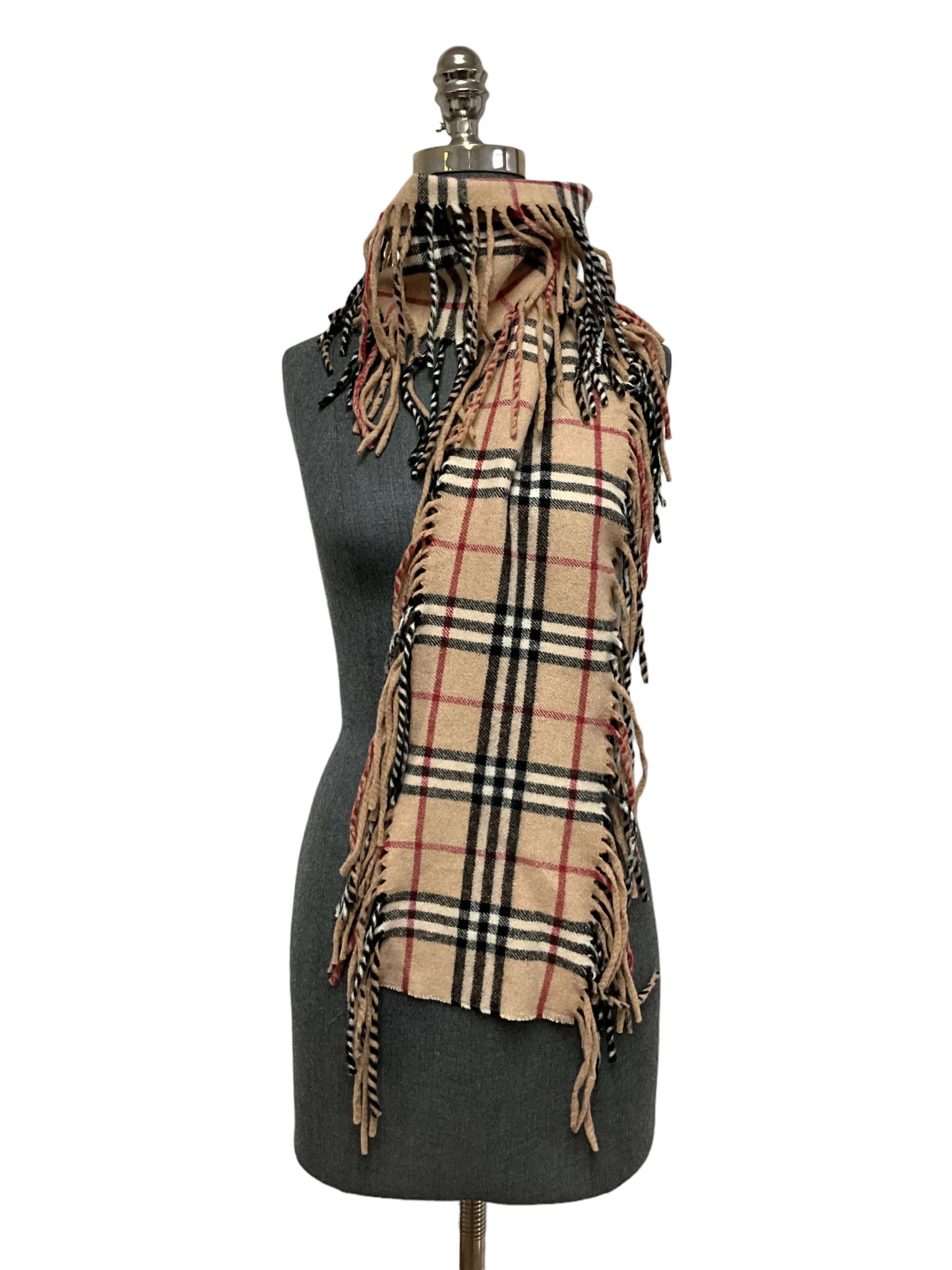 Burberry Cashmere Scarf with Fringe