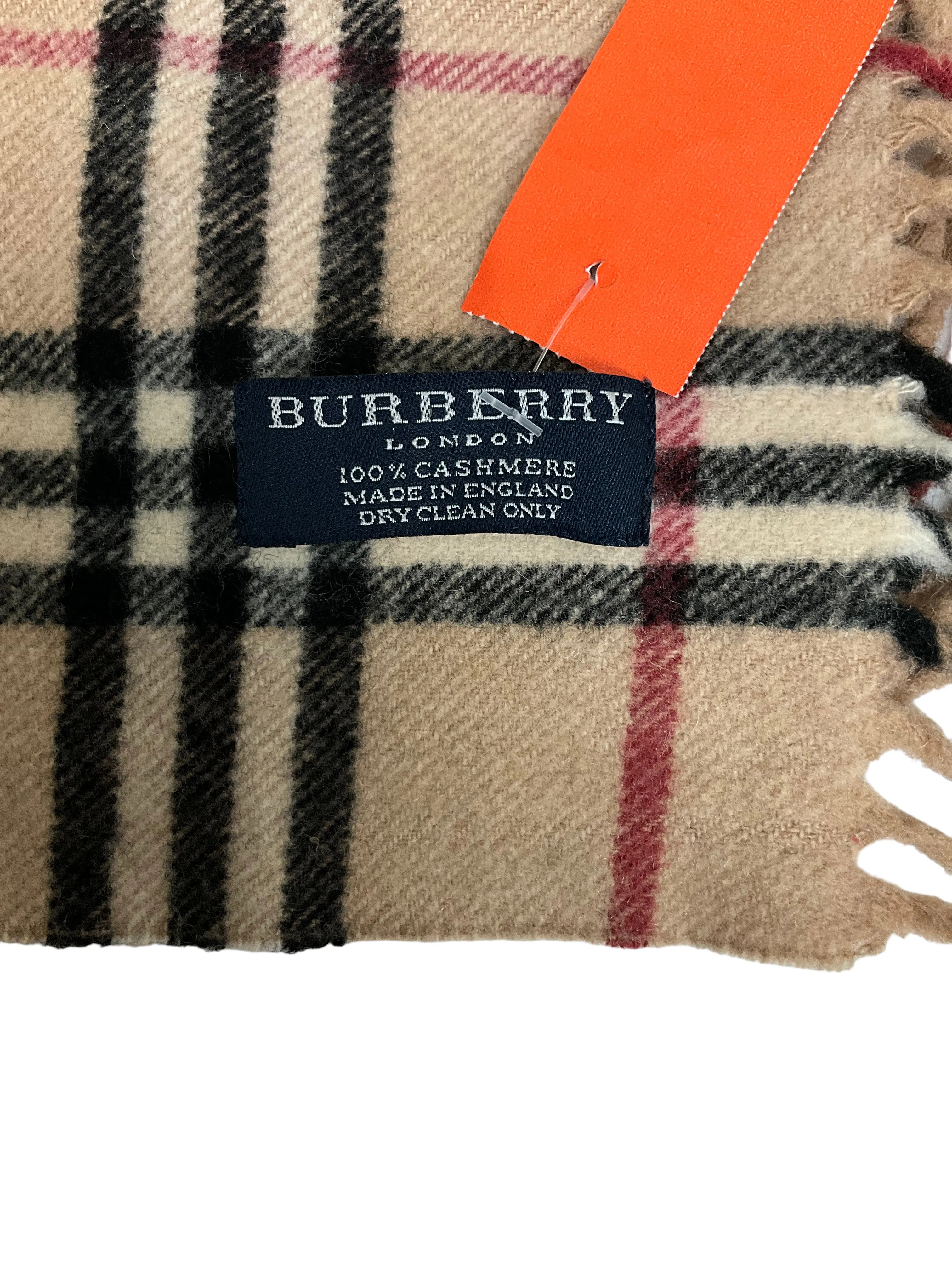 Burberry Cashmere Scarf with Fringe