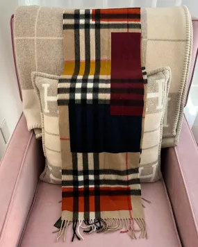 Burberry Check Cashmere Scarf