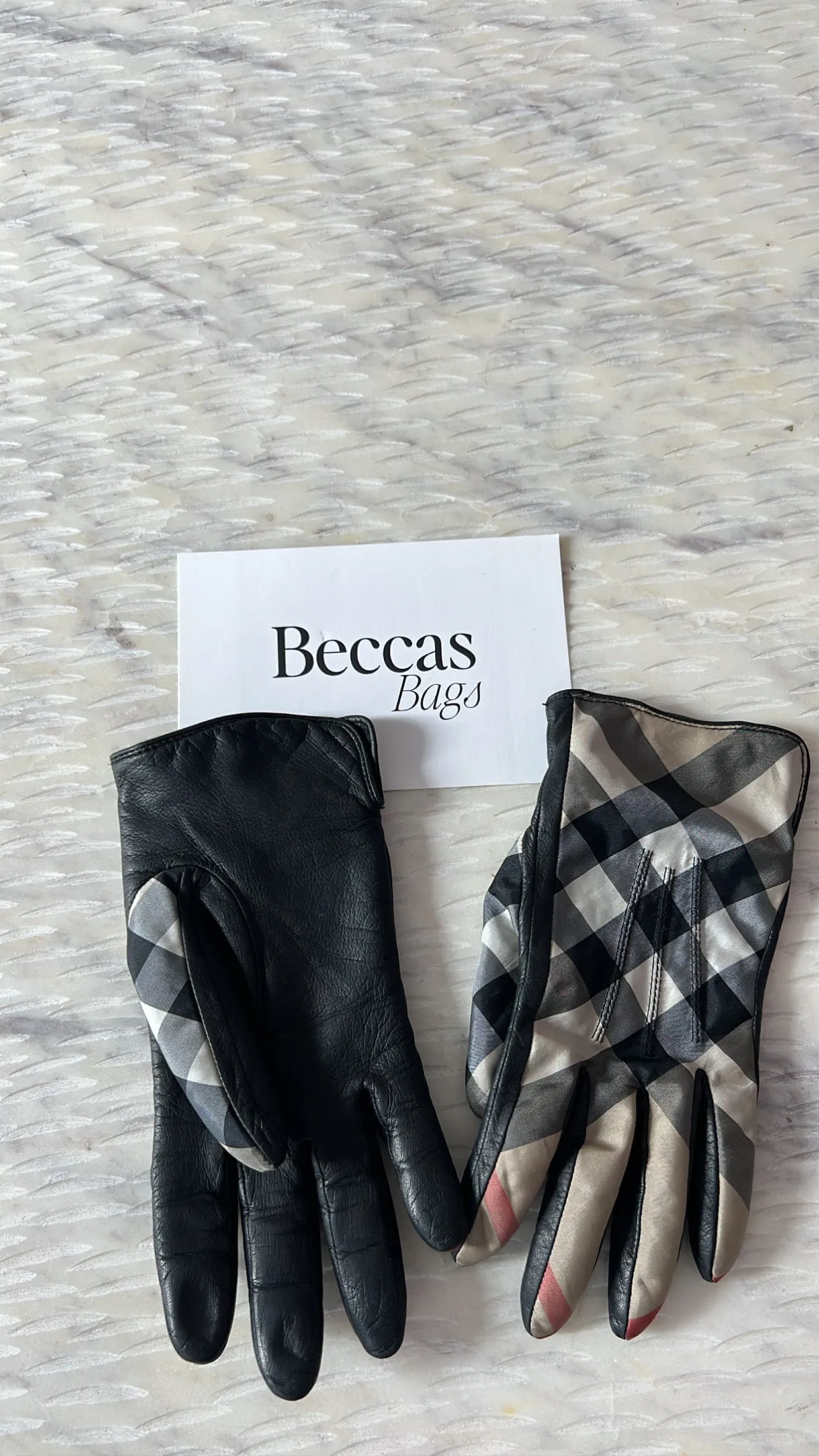 Burberry Leather Gloves - Shop Now