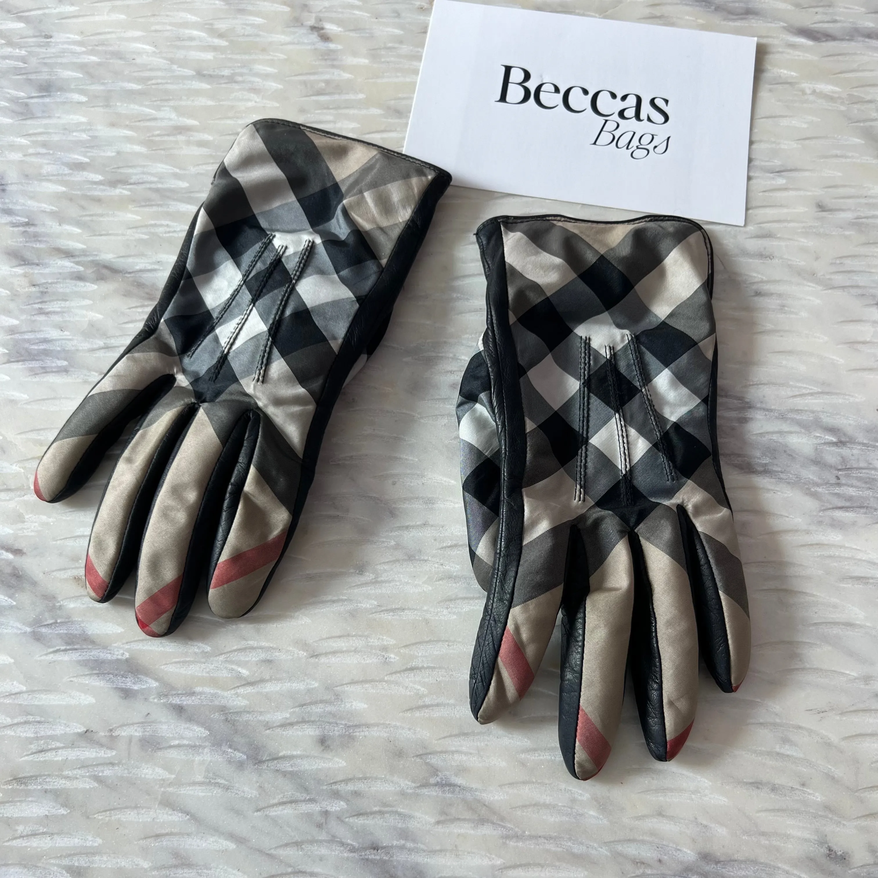 Burberry Leather Gloves - Shop Now