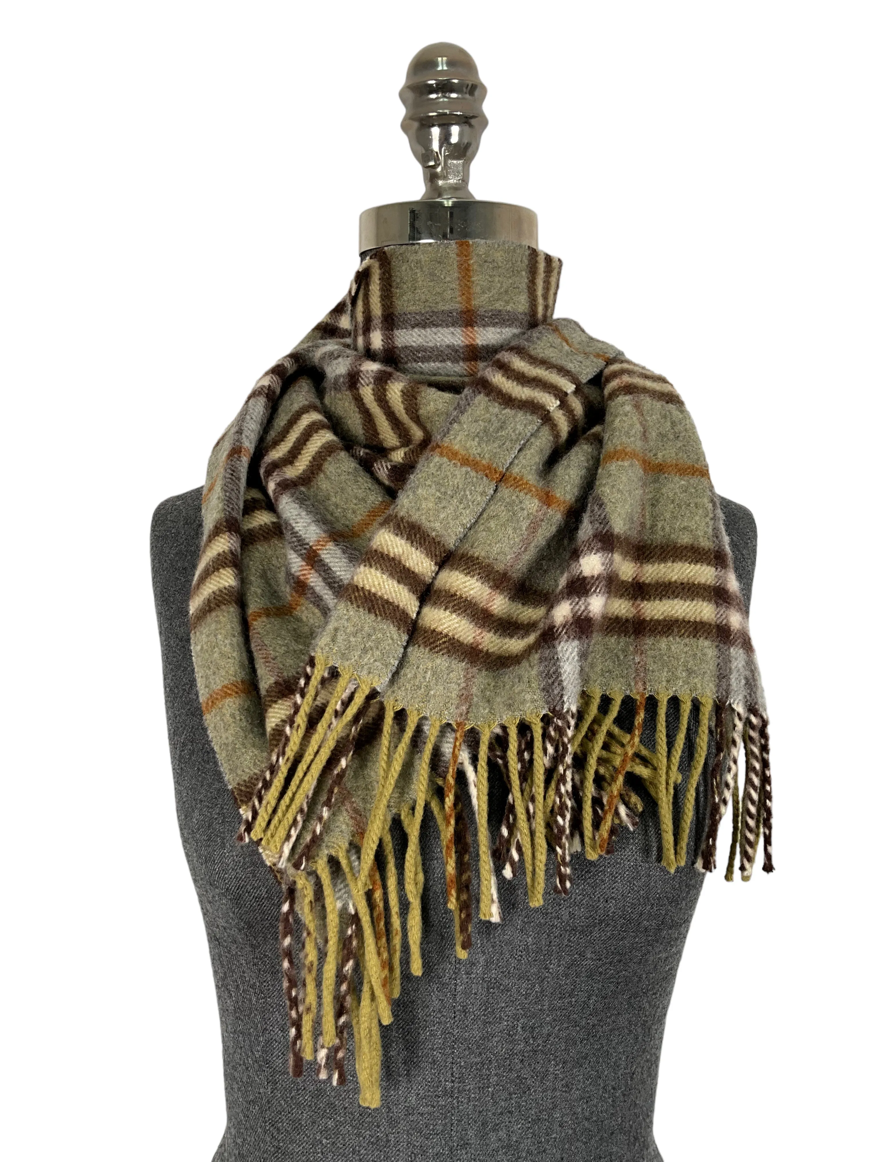 Burberry Olive Cashmere Scarf can be rewritten as Olive Cashmere Scarf by Burberry.