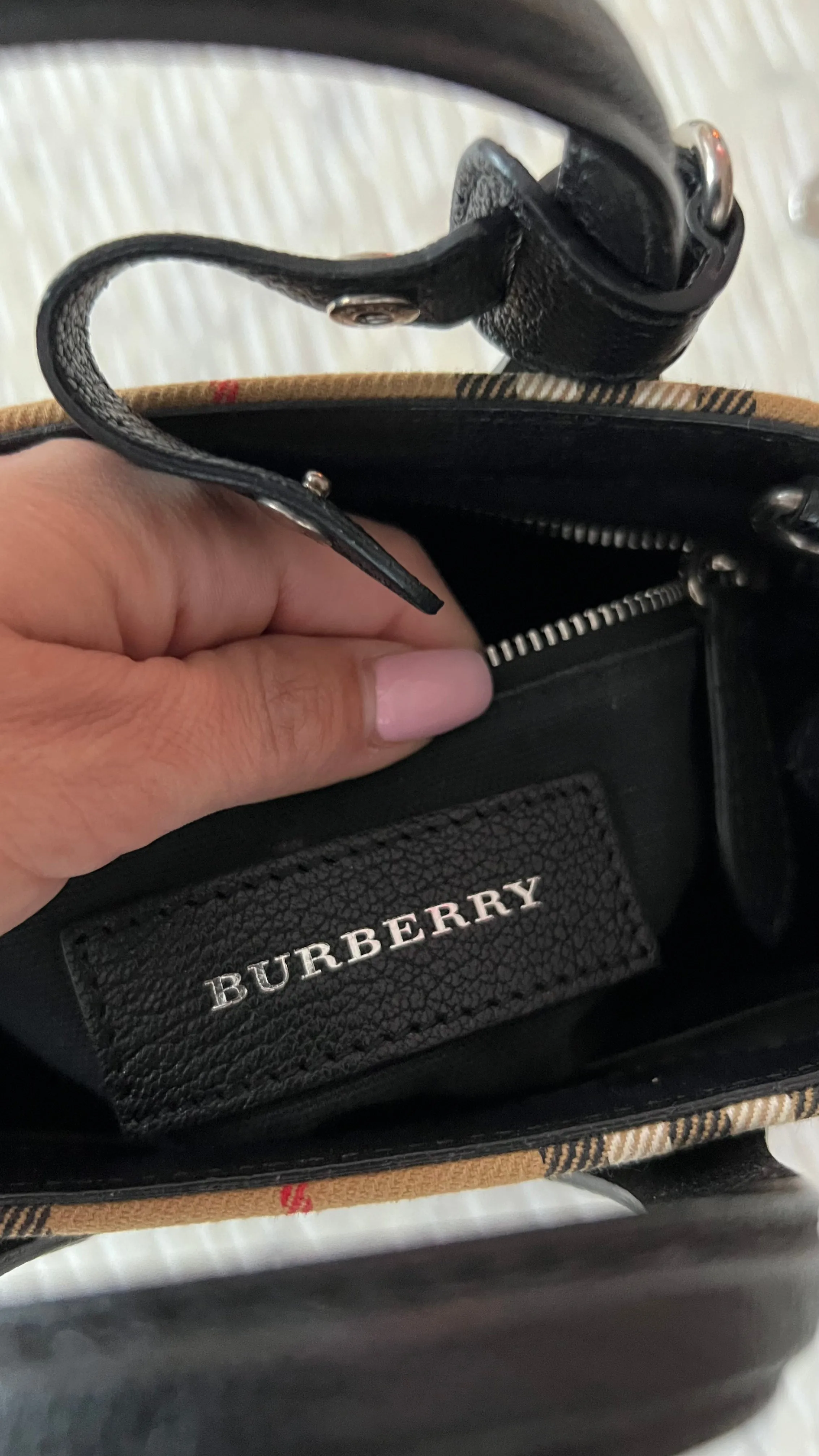 Burberry Vintage Check Tote Bag for Babies