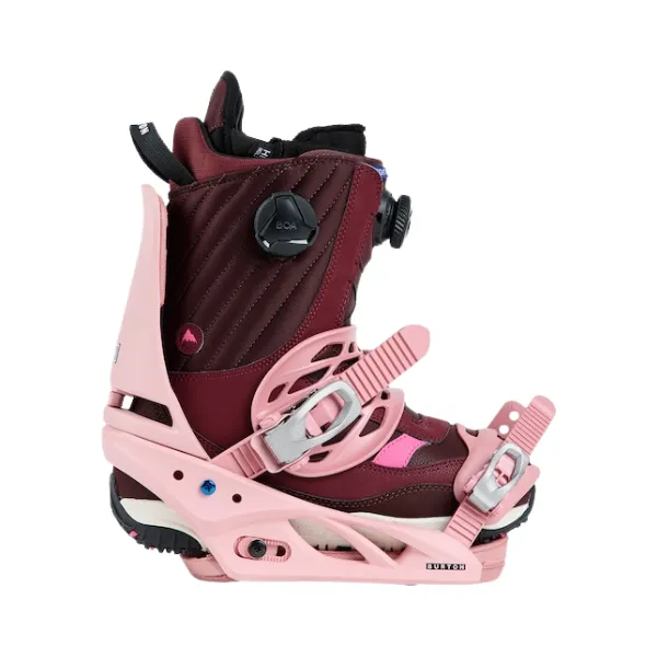 Burton Lexa Re:Flex Snowboard Bindings for Women 2024 - Powder Blush