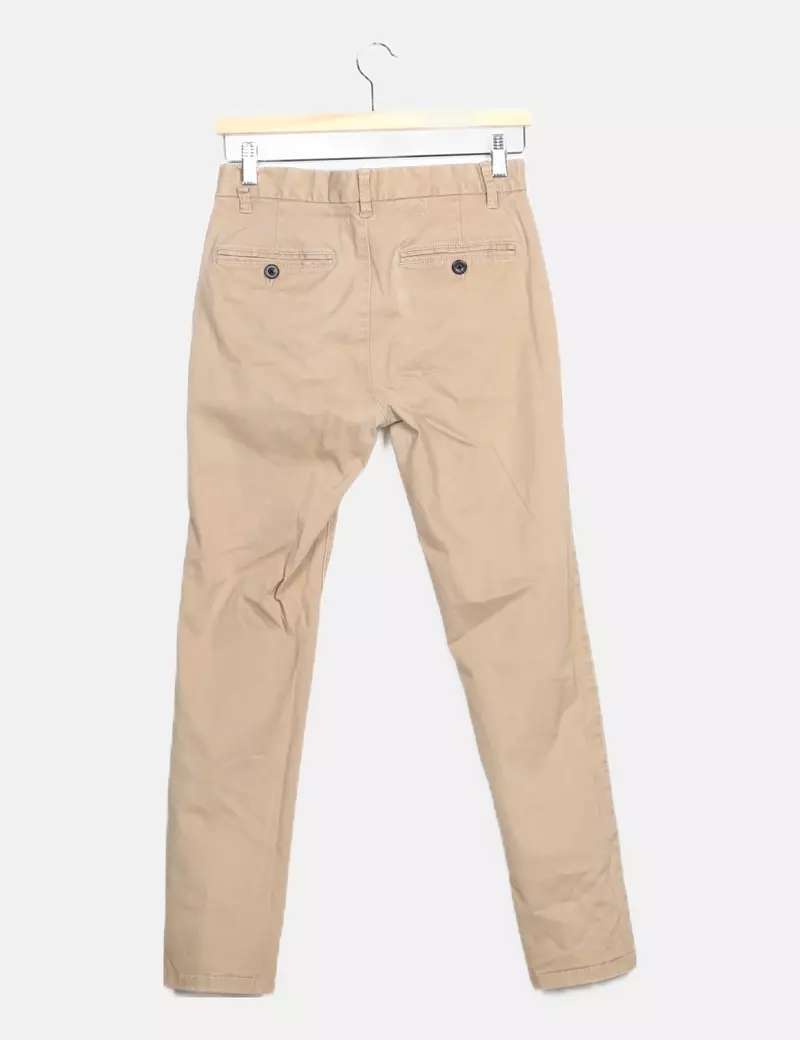 Burton Pantalón chino beige skinny