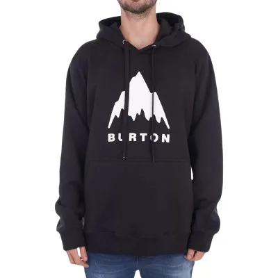 BUZO HOODIE BURTON VAULTAIN NEGRO CON LOGO BLANCO