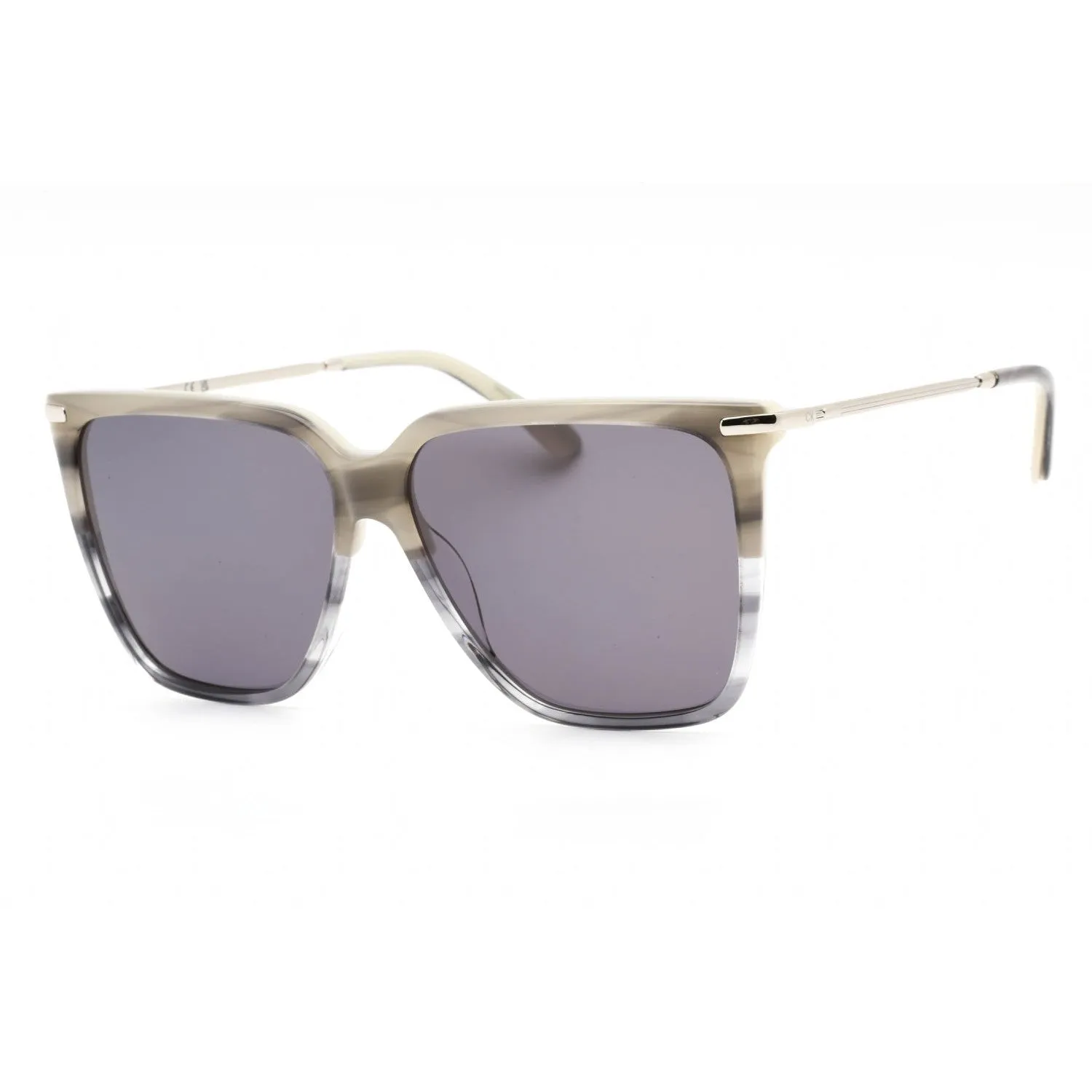 Calvin Klein CK22531S Sunglasses Women Striped Grey Violet.