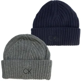 Calvin Klein Elevated Wool Beanie Hat for Men